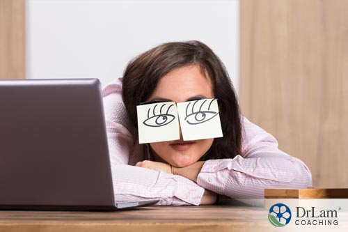 A woman who is lacking in Healthy herbs and feeling fatigue