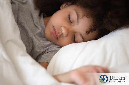 An image of a sleeping child