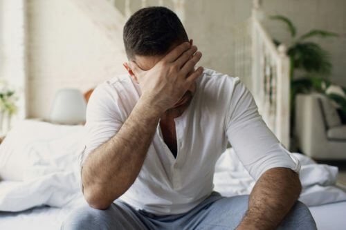 An image of a person with elevated cortisol