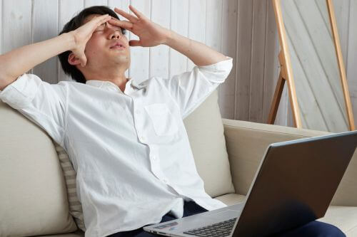 An image of a person with chronic stress