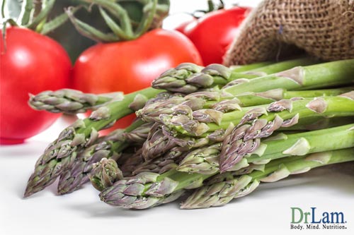 Asparagus and tomatoes, grown today, have less fulvic acid benefits