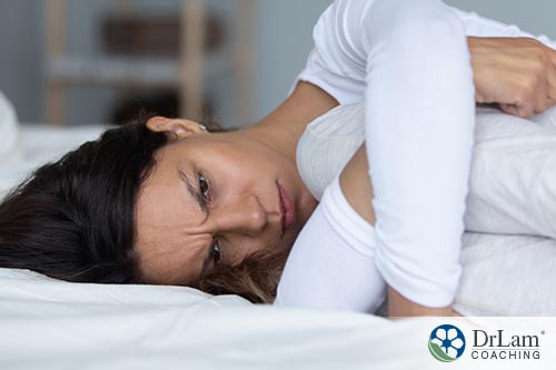 An image of a stressed woman