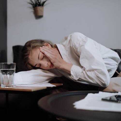 An image of a person with Adrenal Fatigue