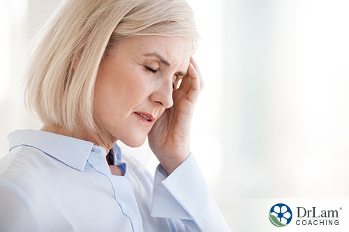 An image of a stressed out woman
