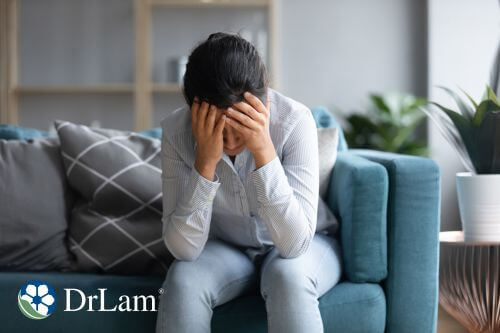 An image of a woman who developed a mental health issue due to continued stress
