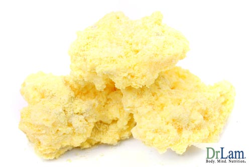 Sulfide minerals crystalline