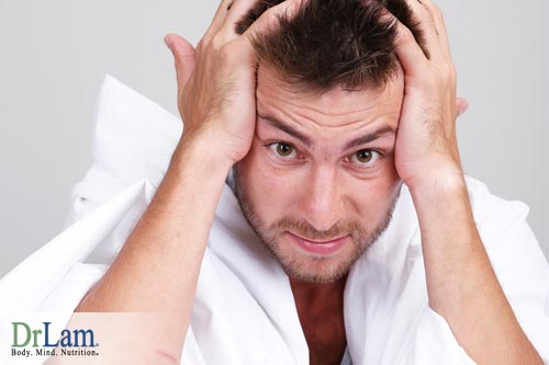 A man too stimulated to sleep with adrenal fatigue/